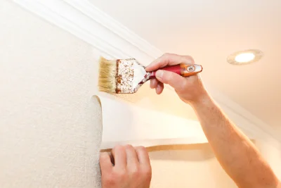 Pose de papier peint à Hatten — revêtements muraux et toiles de verre